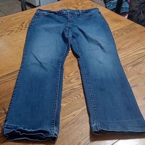 NYDJ Jeans Womens 12 BLUE STRAIGHT Summer Spring Denim Winter Work